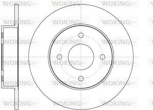 Woking D6788.00 - Тормозной диск autospares.lv