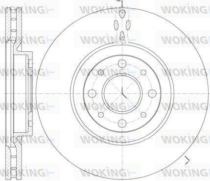 Woking D6734.10 - Тормозной диск autospares.lv