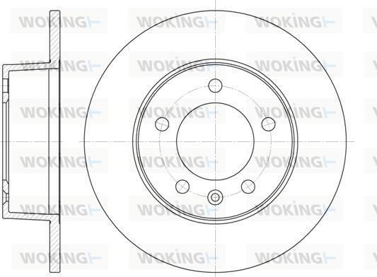 Woking D6735.00 - Тормозной диск autospares.lv