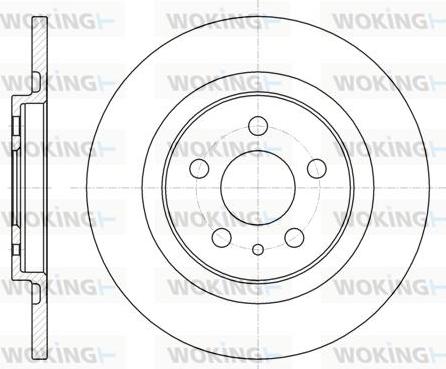 Woking D6736.00 - Тормозной диск autospares.lv