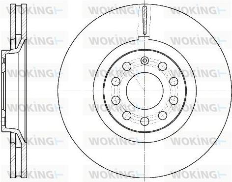 Woking D6730.10 - Тормозной диск autospares.lv