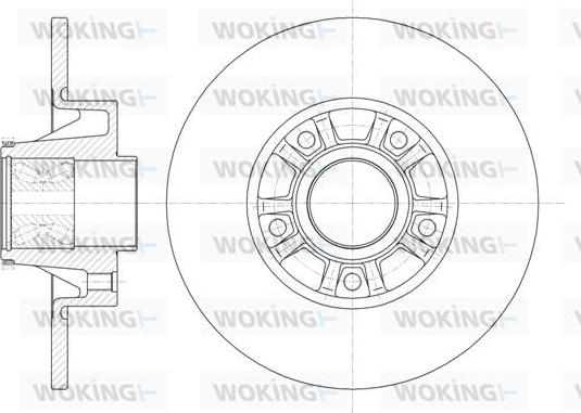 Woking D6733.20 - Тормозной диск autospares.lv