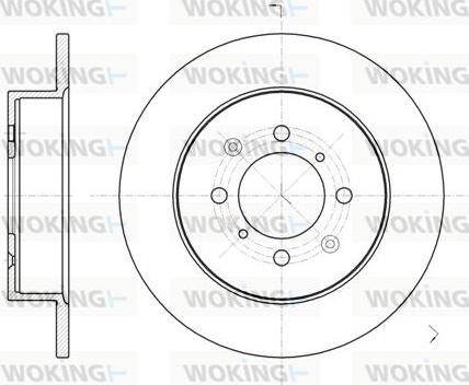 Woking D6732.00 - Тормозной диск autospares.lv