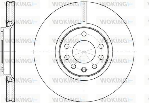 Woking D6729.10 - Тормозной диск autospares.lv