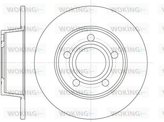 Woking D6724.00 - Тормозной диск autospares.lv