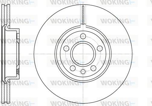 Woking D6728.10 - Тормозной диск autospares.lv