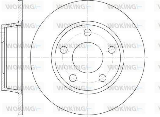 Woking D6723.00 - Тормозной диск autospares.lv