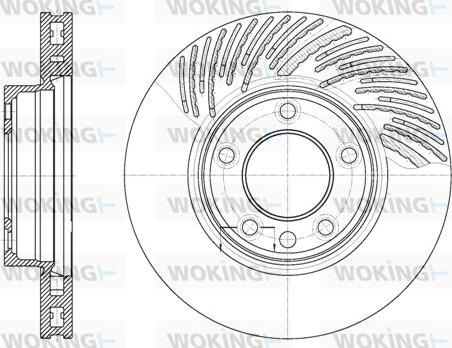 Woking D6773.11 - Тормозной диск autospares.lv
