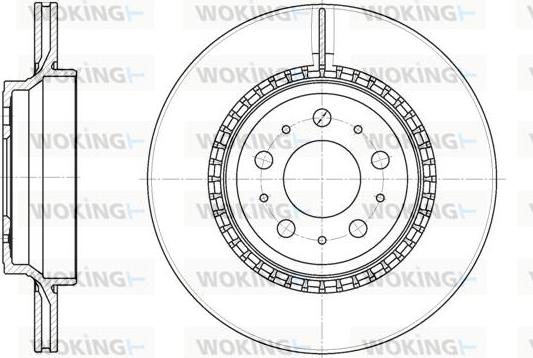 Woking D6777.10 - Тормозной диск autospares.lv