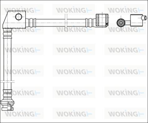 Woking G1904.25 - Тормозной шланг autospares.lv