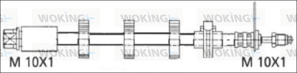 Woking G1901.66 - Тормозной шланг autospares.lv