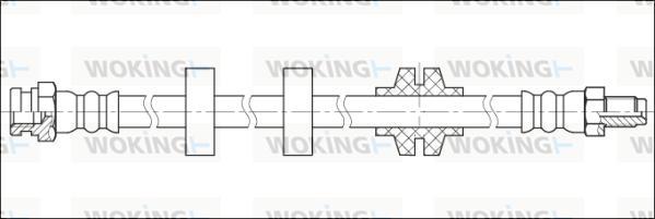 Woking G1901.81 - Тормозной шланг autospares.lv