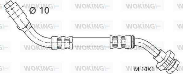 Woking G1903.86 - Тормозной шланг autospares.lv