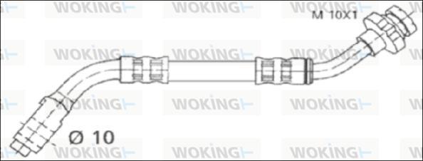 Woking G1903.88 - Тормозной шланг autospares.lv