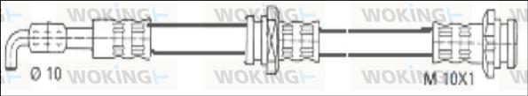 Woking G1903.74 - Тормозной шланг autospares.lv