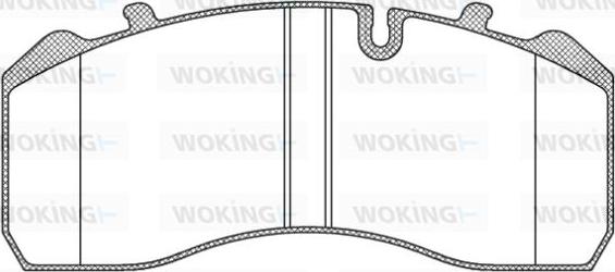 Woking JSA 9143.10 - Тормозные колодки, дисковые, комплект autospares.lv