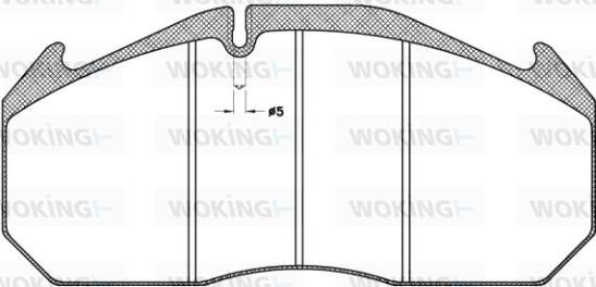 Woking JSA 4063.11 - Тормозные колодки, дисковые, комплект autospares.lv