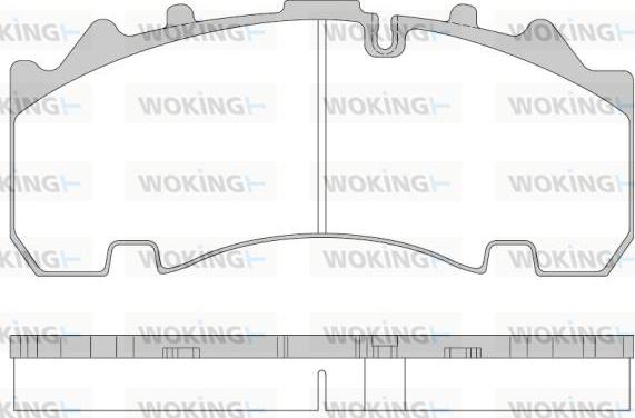 Woking JSA 14543.10 - Тормозные колодки, дисковые, комплект autospares.lv