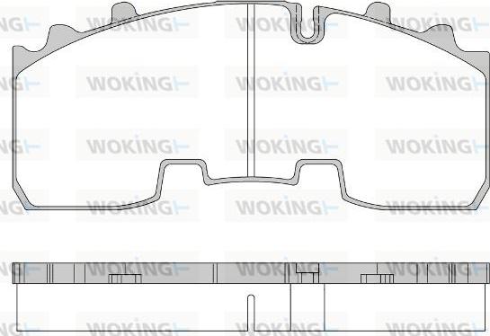 Woking JSA 14563.10 - Тормозные колодки, дисковые, комплект autospares.lv