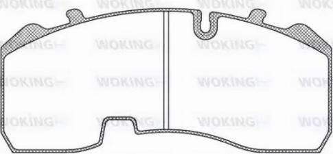 Woking JSA 11843.10 - Тормозные колодки, дисковые, комплект autospares.lv