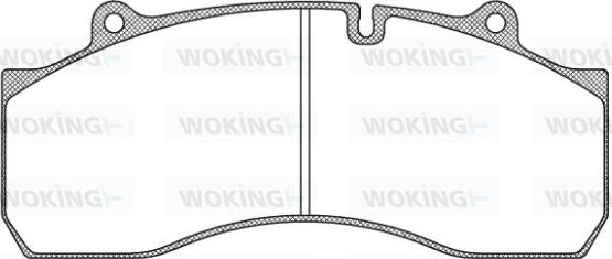 Woking JSA 11733.10 - Тормозные колодки, дисковые, комплект autospares.lv