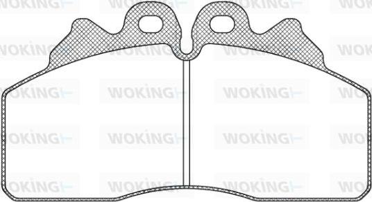 Woking JSA 12993.00 - Тормозные колодки, дисковые, комплект autospares.lv