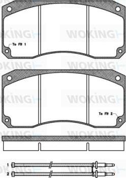 HELLA C2000 - Тормозные колодки, дисковые, комплект autospares.lv