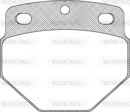 Woking JSA 2273.00 - Тормозные колодки, дисковые, комплект autospares.lv