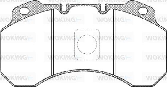 Woking JSA 7803.00 - Тормозные колодки, дисковые, комплект autospares.lv