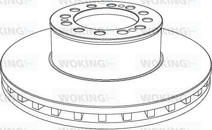 Woking NSA1046.20 - Тормозной диск autospares.lv