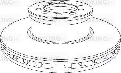 Woking NSA1053.20 - Тормозной диск autospares.lv