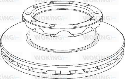 Woking NSA1062.20 - Тормозной диск autospares.lv