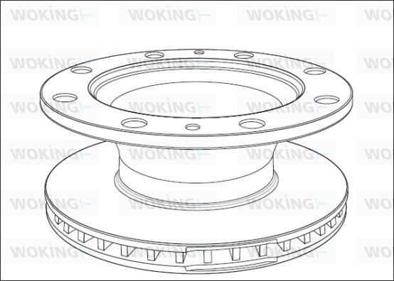 Woking NSA1014.20 - Тормозной диск autospares.lv