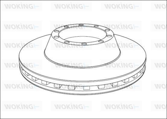 Woking NSA1013.20 - Тормозной диск autospares.lv