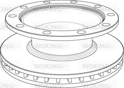 Woking NSA1082.20 - Тормозной диск autospares.lv