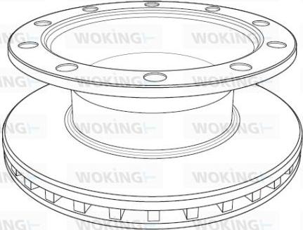 Woking NSA1199.20 - Тормозной диск autospares.lv