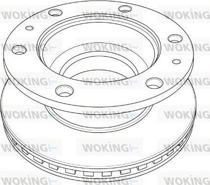 Woking NSA1197.20 - Тормозной диск autospares.lv