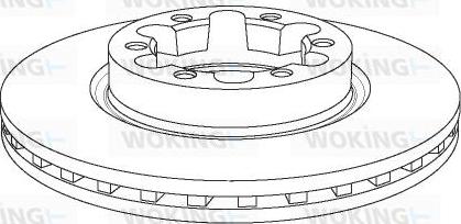 Woking NSA1145.20 - Тормозной диск autospares.lv