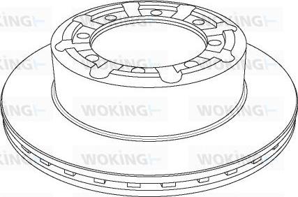 Woking NSA1140.20 - Тормозной диск autospares.lv