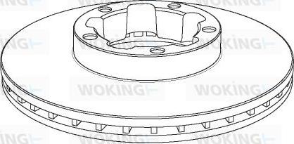 Woking NSA1148.20 - Тормозной диск autospares.lv