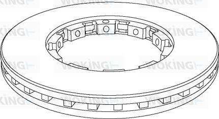 Woking NSA1143.20 - Тормозной диск autospares.lv