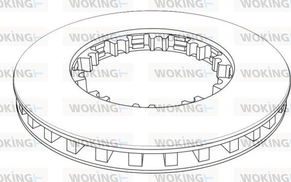 Woking NSA1143.21 - Тормозной диск autospares.lv