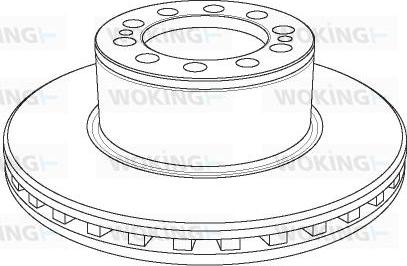 Woking NSA1157.20 - Тормозной диск autospares.lv