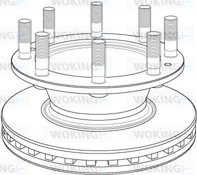 Woking NSA1163.20 - Тормозной диск autospares.lv