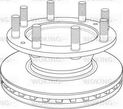 Woking NSA1162.20 - Тормозной диск autospares.lv