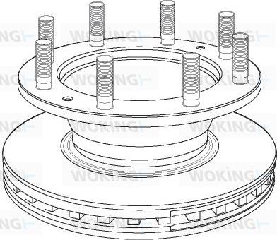 Woking NSA1167.20 - Тормозной диск autospares.lv