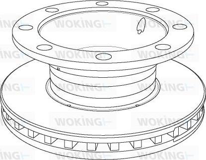 Woking NSA1106.20 - Тормозной диск autospares.lv