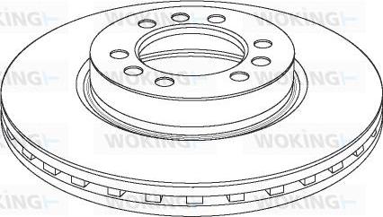 Woking NSA1180.20 - Тормозной диск autospares.lv