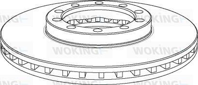 Woking NSA1138.20 - Тормозной диск autospares.lv