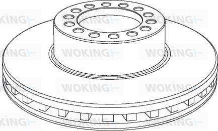 Woking NSA1175.20 - Тормозной диск autospares.lv